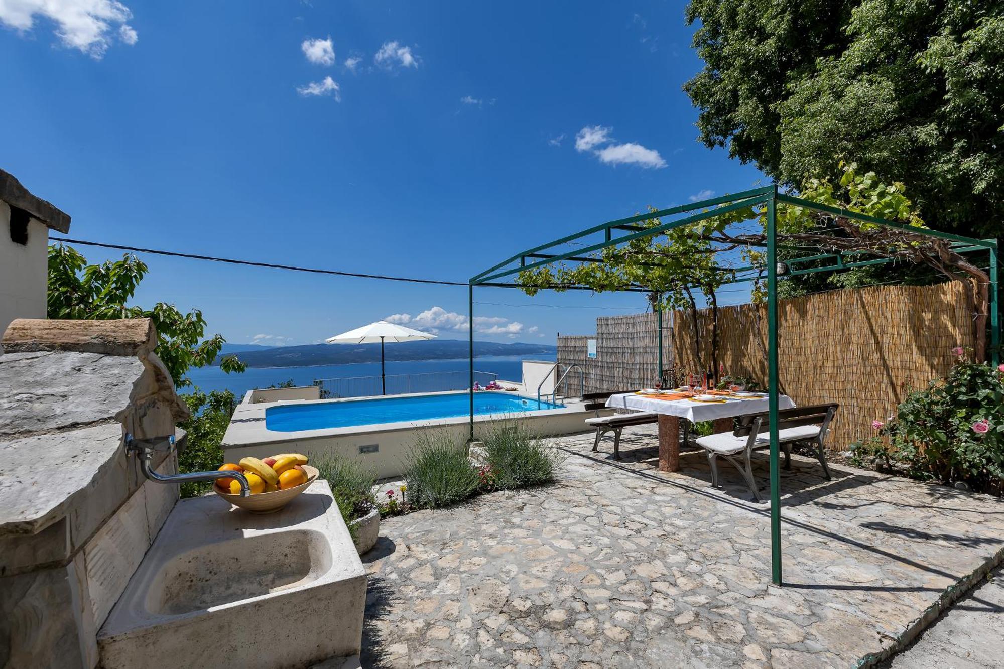 Holiday Home Marta With Heated Pool,Grill,Sea View Bast Esterno foto